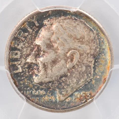 1953 Roosevelt Dime XF45 PCGS Beautiful Tone *0765