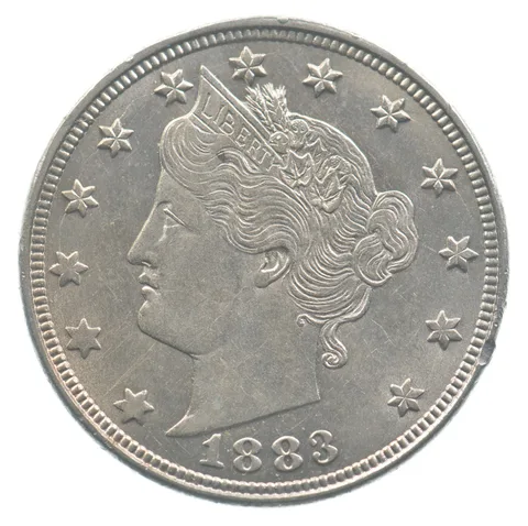 1883 Liberty V Nickel No Cents *4477