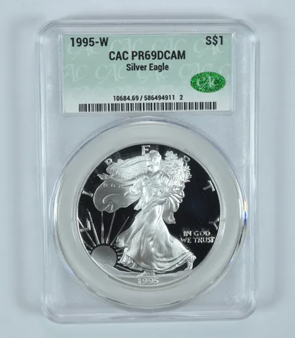 1995-W American Silver Eagle Anniversary Set PR69 DCAM CAC CACg