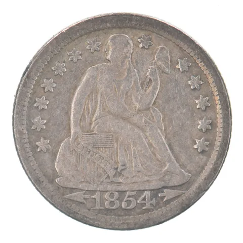 1854-O Seated Liberty Dime Arrows Beautiful Tone *3633