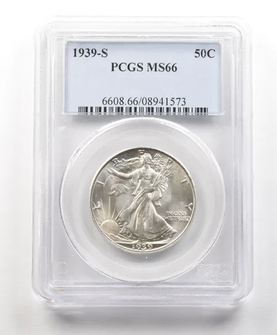 1939-S Walking Liberty Half Dollar MS66 PCGS PQ a4887