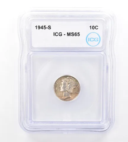 1945-S Mercury Dime MS65 ICG Beautiful Tone *1689