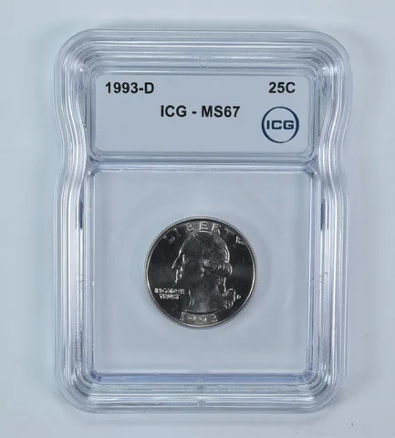1993-D Washington Quarter MS67 ICG