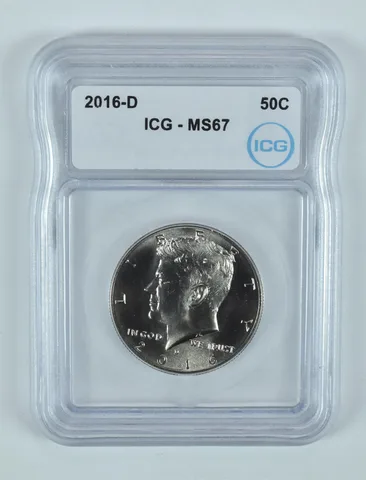 2016-D Kennedy Half Dollar MS67 ICG