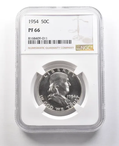 1954 Franklin Half Dollar PF66 NGC Great Contrast a8934