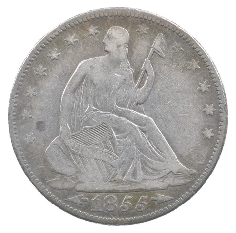 1855 Seated Liberty Half Dollar Arrows *6718