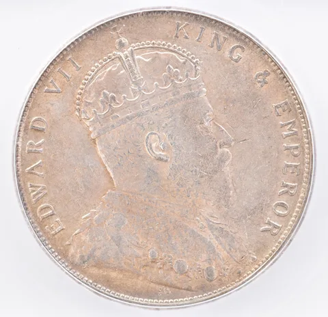 1907 Straits Settlements 1 Dollar KM#26 AU58 ICG Beautiful Tone *1910