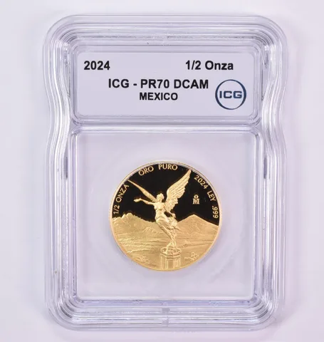 2024 Mo Mexico 1/2 Onza Gold Libertad PR70 DCAM ICG