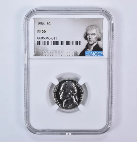 1954 Jefferson Nickel PF66 NGC Special Label