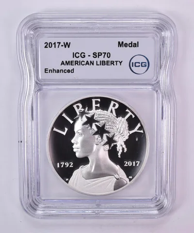 2017-W American Liberty Silver Medal SP70 ICG Enhanced Finish