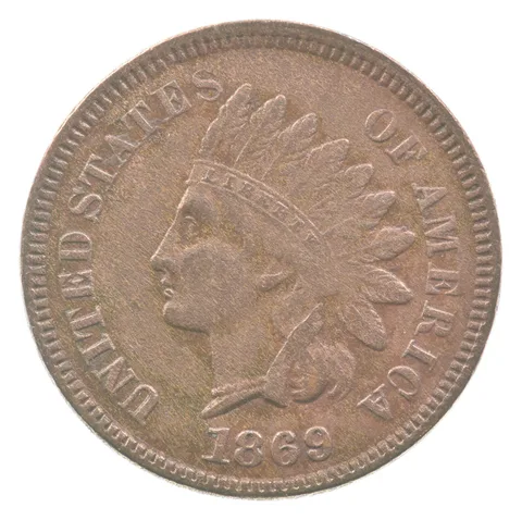 1869 Indian Head Cent *7822