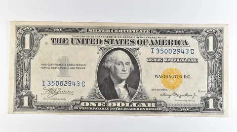 1935 A $1 Silver Certificate Yellow Seal North Africa *6721