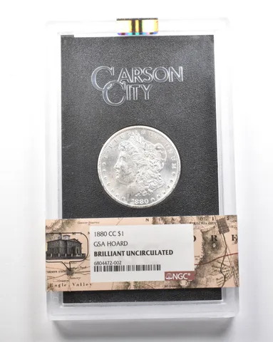 1880-CC Morgan Silver Dollar GSA Hoard BU NGC a1757
