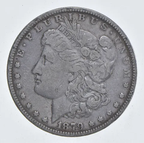 Early - 1879 Morgan Silver Dollar - 90% US Coin *851