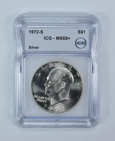 1972-S Eisenhower $1 Silver MS68+ ICG
