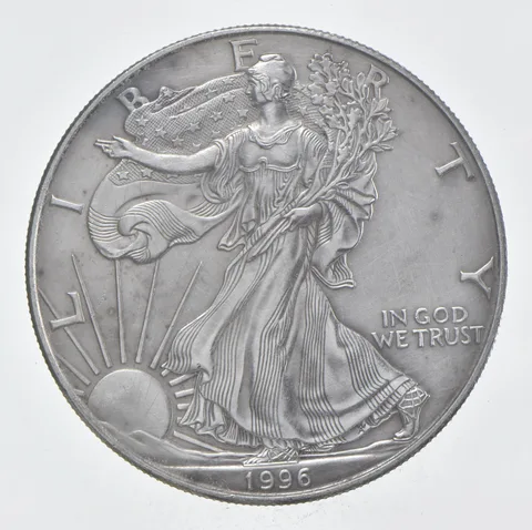 Rarest 1996 American Silver Eagle - Key Date - Rare LOW MINTAGE *370