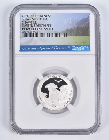 2016-S Silver PF69 ANT Shawnee Quarter Limited Edition NGC