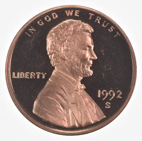 1992-S Lincoln Memorial Cent Proof