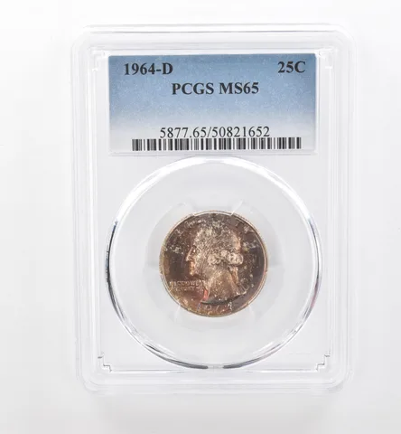 1964-D Washington Quarter MS65 PCGS Beautiful Tone *1826
