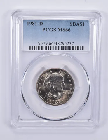 1981-D Susan B Anthony Dollar MS66 PCGS Blue Label