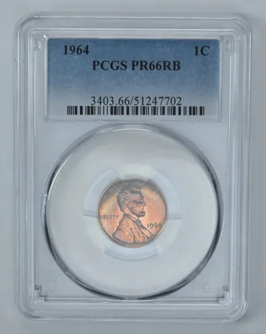 1964 Lincoln Memorial Cent PR66 RB PCGS Beautiful Tone *7198