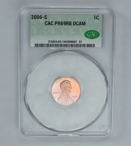 2006-S Lincoln Memorial Cent PR69 RB DCAM CAC CACg Beautiful Tone a1006