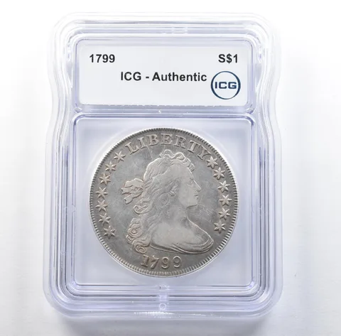 1799 Draped Bust Silver Dollar Authentic ICG *3052