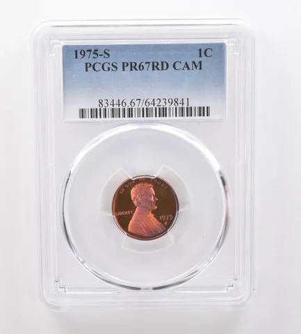 1975-S Lincoln Memorial Cent PR67 RD CAM PCGS Beautiful Tone *2080