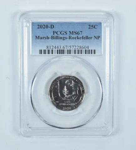 2020-D Washington Quarter ATB Marsh-Billings-Rockefeller MS67 PCGS