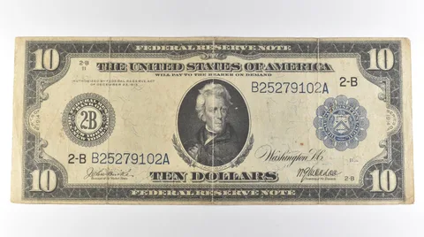 1914 $10 New York NY FRN Large Note Blue Seal *3088