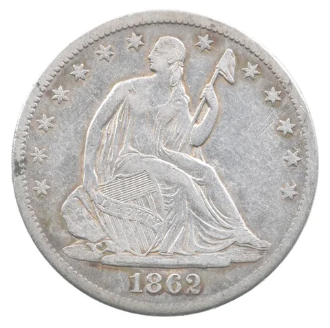 1862-S Seated Liberty Half Dollar *6684