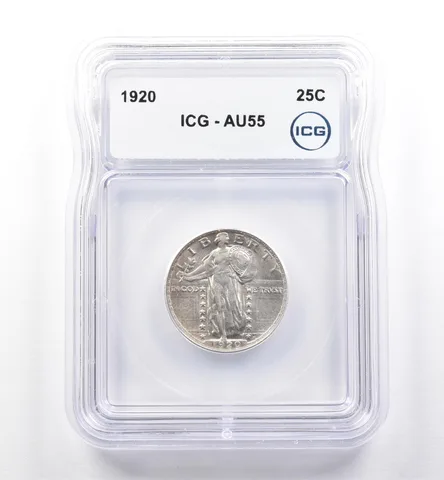 1920 Standing Liberty Quarter AU55 ICG *6082