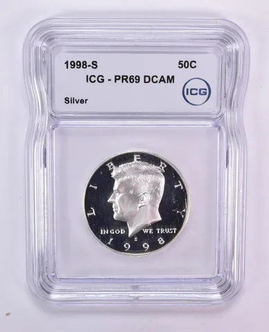 1998-S Kennedy Half Dollar Silver PR69 DCAM ICG