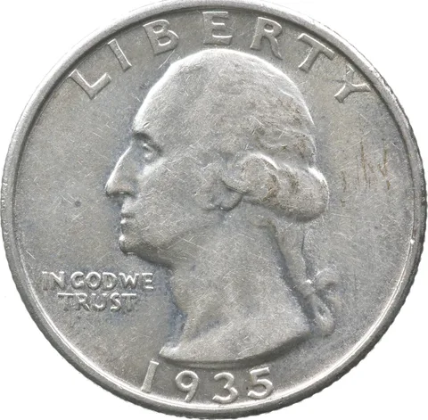 1935-S Washington Quarter a9423