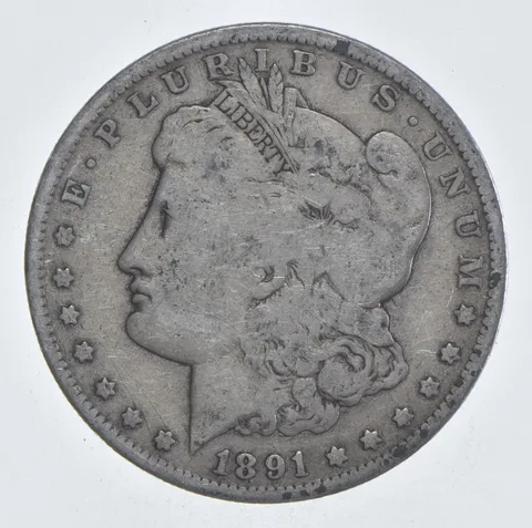 Early - 1891-O Morgan Silver Dollar - 90% US Coin *929