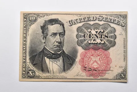 1874-A 10 Cents United States Fractional Currency *9549
