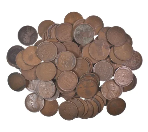 Lot of 100 1910-1919 Lincoln Wheat Cents - 2 Rolls - Collection *573