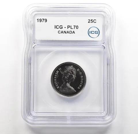 1979 Canada 25 Cents PL70 ICG a6201