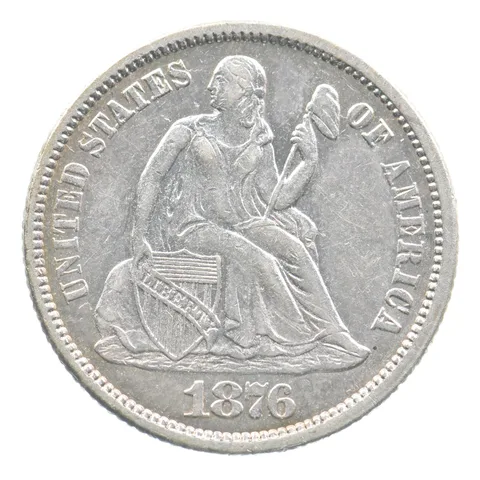 1876 Seated Liberty Dime *0913