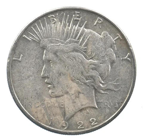 Early - 1922-S Peace Silver Dollar - 90% US Coin *488