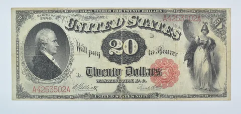 1880 $20 Legal Tender Large Note Red Seal *9301