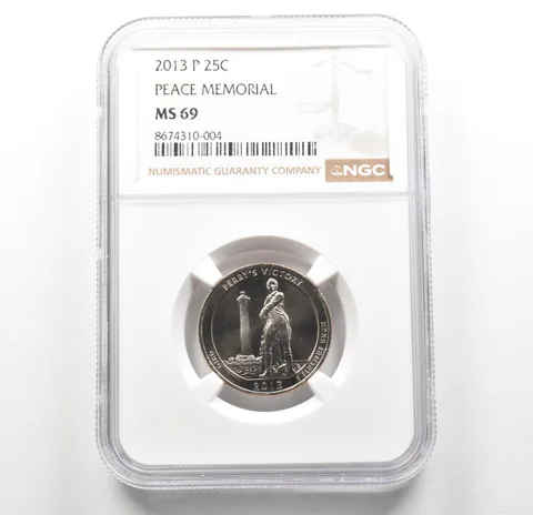 2013-P Washington Quarter ATB Peace Memorial MS69 NGC TOP POP *6257