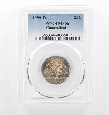 1999-D Washington State Quarter Connecticut MS66 PCGS Beautiful Tone *2233