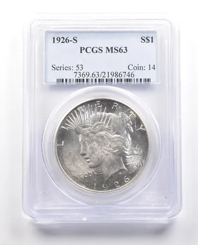 1926-S Peace Silver Dollar MS63 PCGS *6027