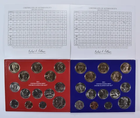 2015 Mint Set with Unc Coins in Original Packaging (28 coins)