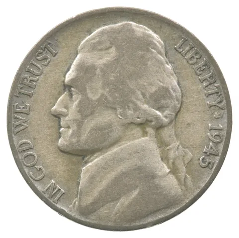 1945-P Jefferson Nickel Lamination Error *6147