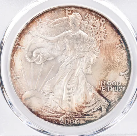 2000 American Silver Eagle MS66 PCGS Beautiful Tone *1403