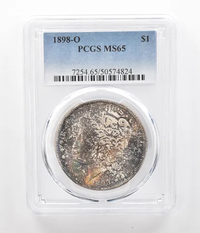 1898-O Morgan Silver Dollar MS65 PCGS Beautiful Tone *5197