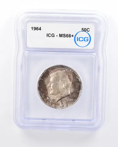 1964 Kennedy Half Dollar MS66+ ICG Beautiful Tone *1910