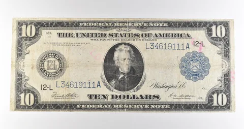 1914 $10 San Francisco CA FRN Blue Seal Large Note Fr#951a *4719